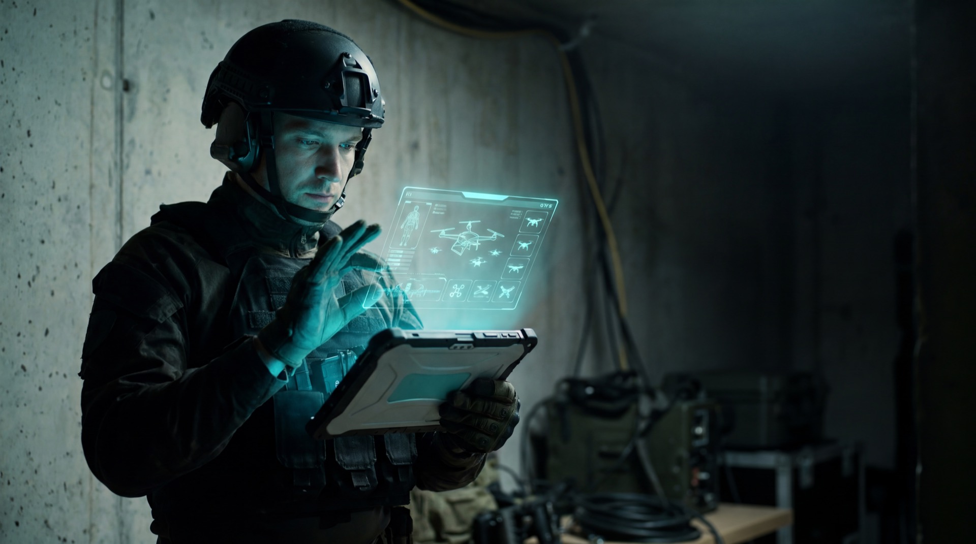 Defense operator with UAV control interface